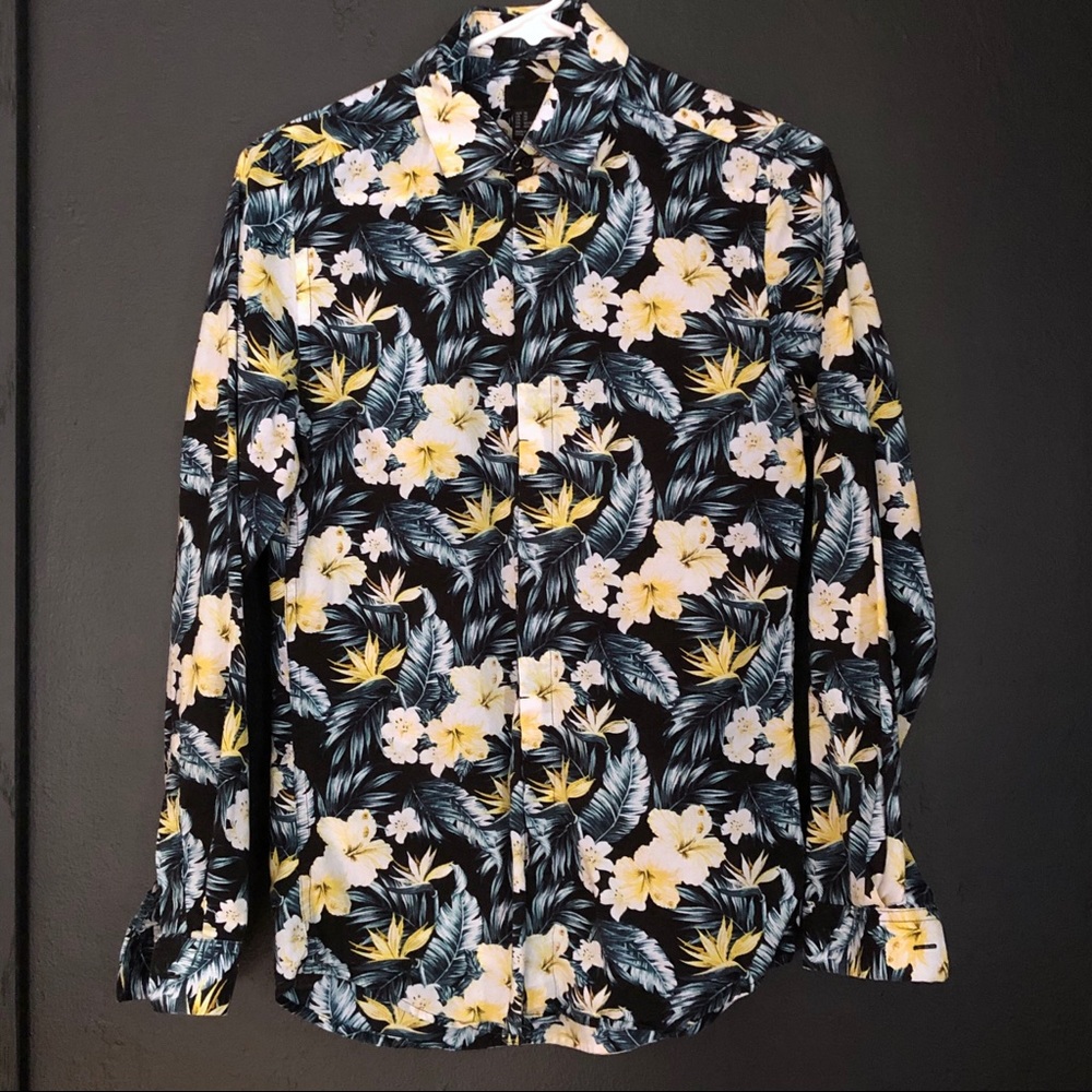 H&M Hawaiian Print Button Down